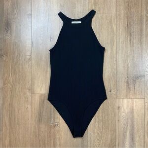 Zara Trafaluc Black Ribbed Bodysuit